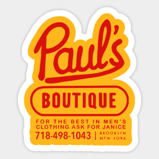 paul's boutique Sticker